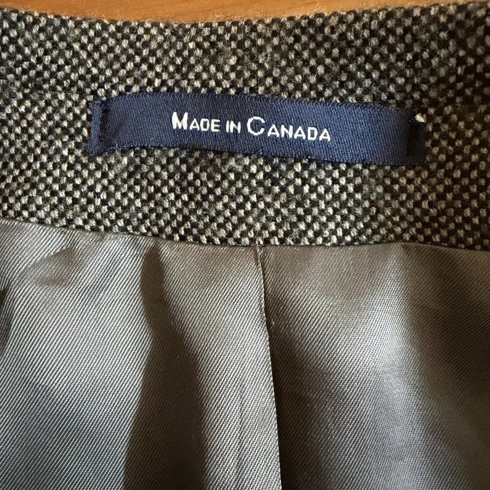 Ralph Ralph Lauren Men's 44‎ T Gray Tweed 100% Wool 2 Button Coat Jacket Union